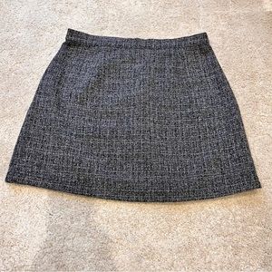 Vintage Forever 21 Black and White Tweed Mini Skirt